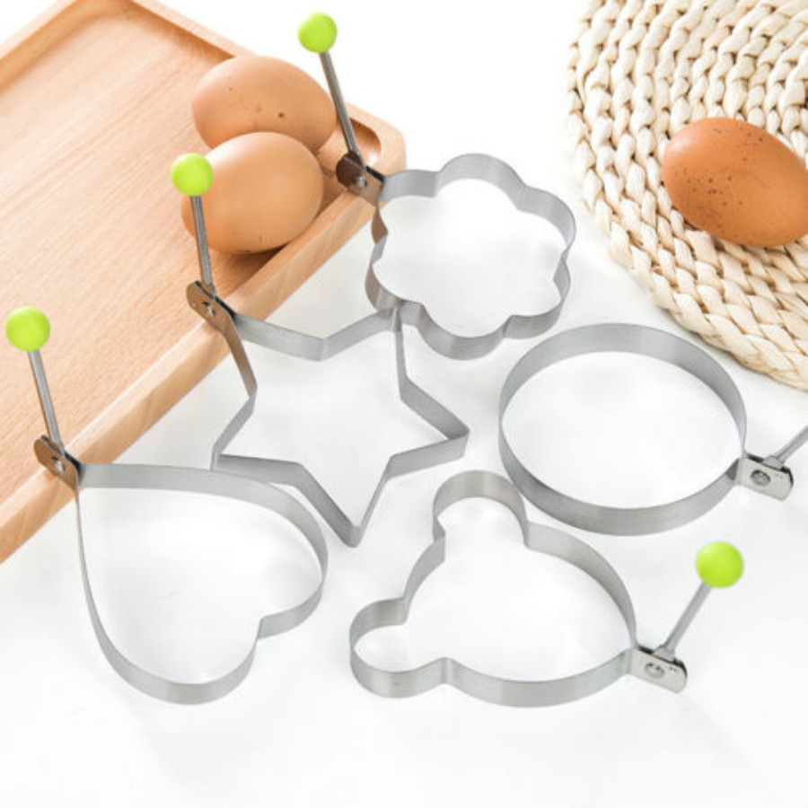 Newest Fried Egg Pancake shaper Stainless Steel Shaper Mould Mold Kitchen Rings Heart