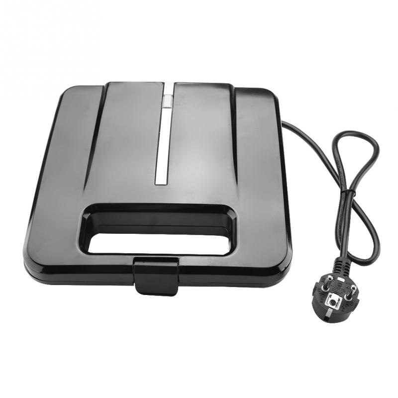 Tostadora de sándwich de 750W, tostadora, horno eléctrico, sartén de cocina extraíble, plato antiadherente, parrilla para panqueques, máquina para hacer conos de gofres
