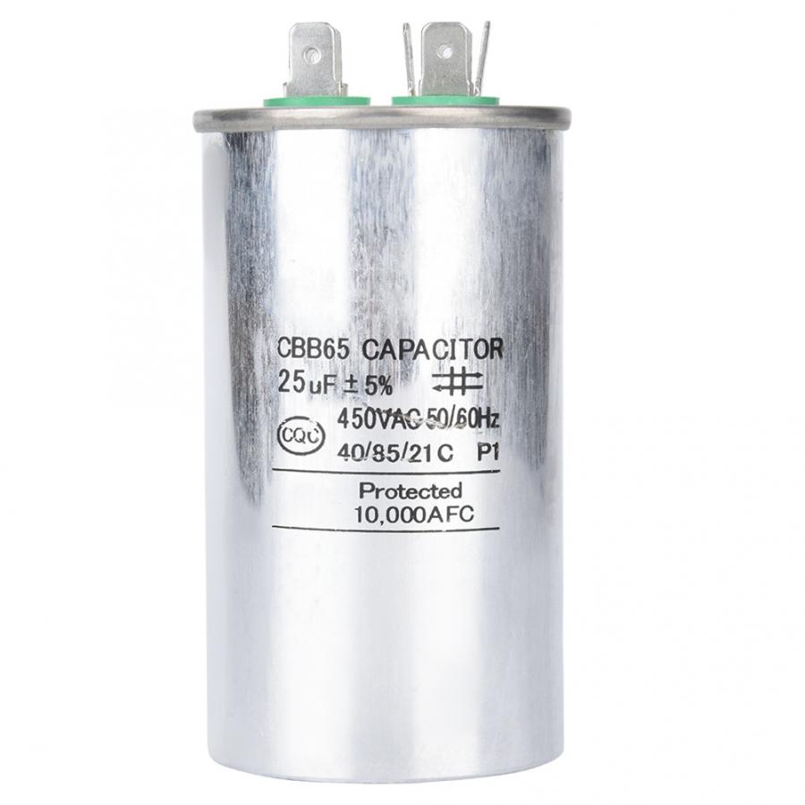 450V AC Motor Capacitor Air Conditioner Compressor Start Capacitor 25UF