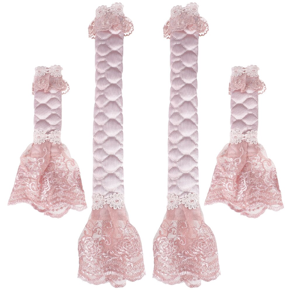 4 Uds Manilla de puerta de refrigerador Protector tirador de nevera Protector: Rose Gold 1