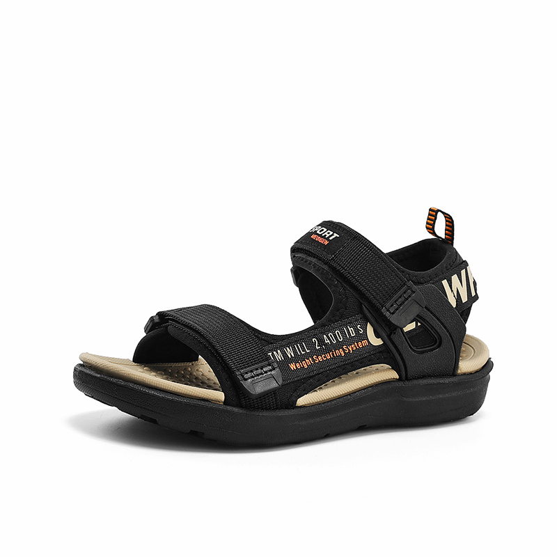 Recién llegado, sandalias de verano para niños, zapatillas de deporte a la para niños y niñas, zapatos de playa al aire libre, calzado antideslizante para niños, sandalias: Negro / 32