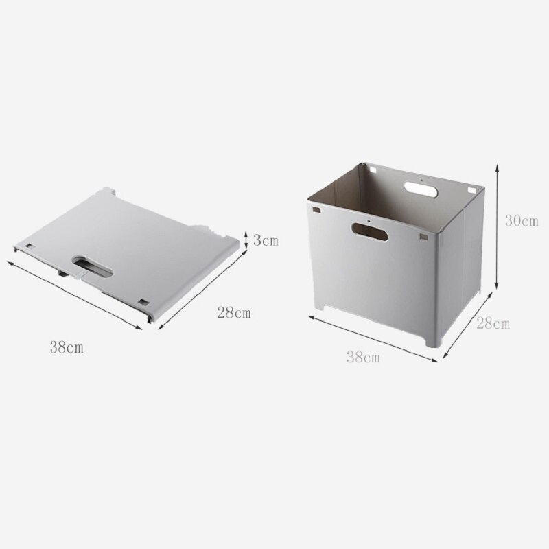 Foldable With Handle PP Plastic Laundry Baskets Punch-free Washing Machine Wall-mounted Dirty Clothes Laundry Storage Basket Box