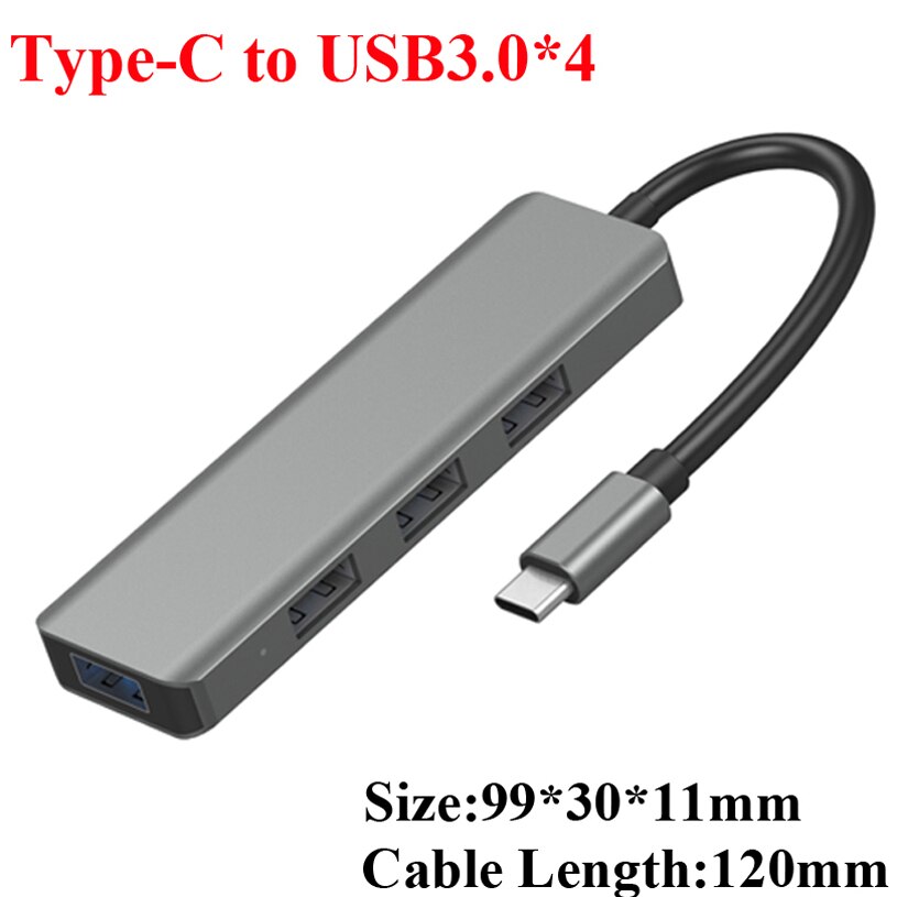 Adaptador de carga tipo C a HDMI USB 3,0 RJ45 VGA, convertidor de estación de acoplamiento USB tipo c, concentrador de USB-C para MacBook, Samsung Galaxy note 8: H102