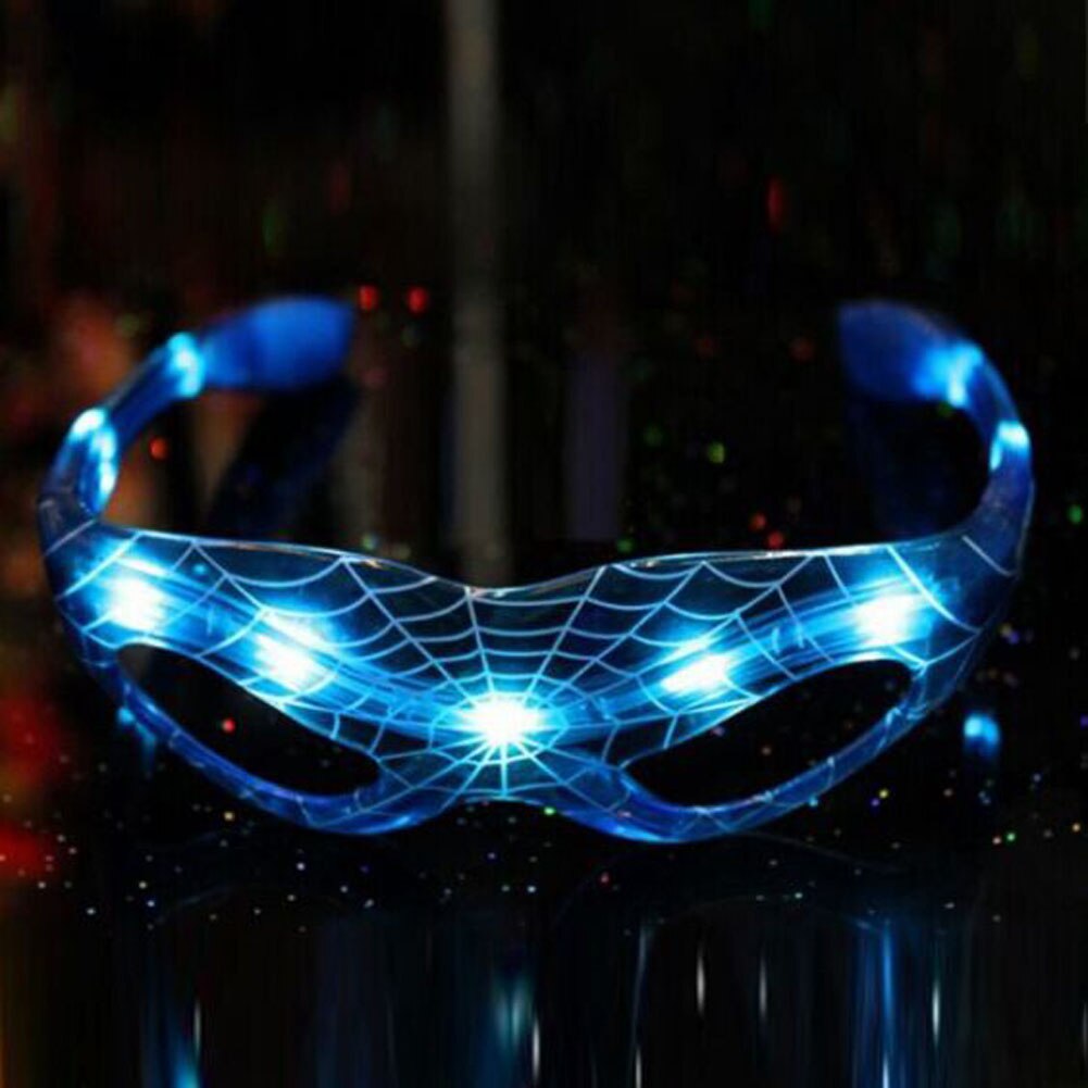 Neue Jahr cool Mann Stil Baby freundlicher Weihnachten leucht gläser Spielzeug 9 LED Leuchtende kühlen blinklicht hoch spielzeug gläser: Blau