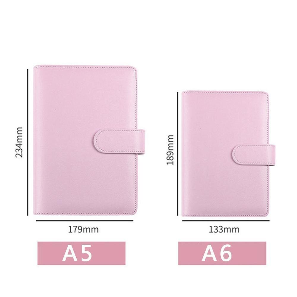 A5 A6 Classic Loose Leaf Ring Binder Notebook Planner D Binder Ring Notebook Leaf Notebook Diary Planner Loose Cover Cl T7L2