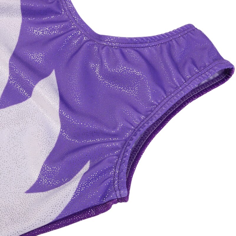 Girls Children Kids Gymnastics Suit Breathable Soft Color Sleeveless Matching Gymnastics Suit Dance Clothes