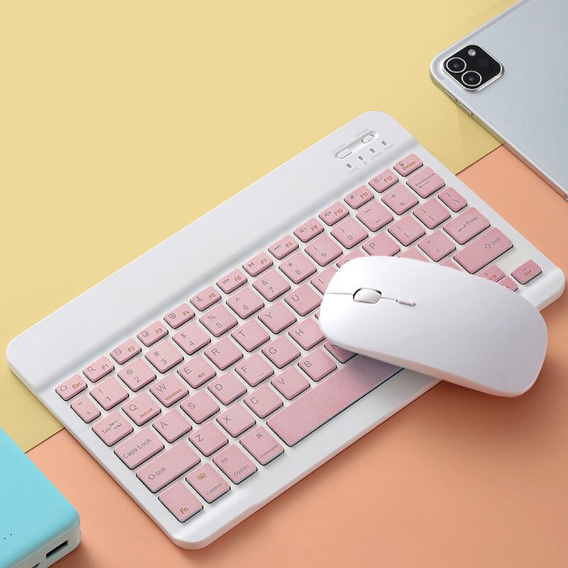 Mouse universal sem fio para laptop e tablet, compatível com bluetooth, para ipad 5th sexta e 10.2 air 3, samsung: pink