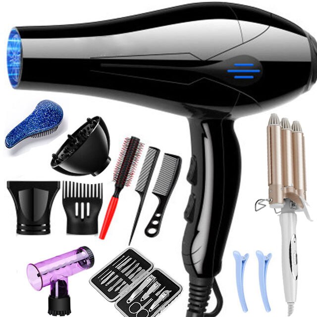 2200W Hair Dryer 240VStrong Power Barber Salon Styling Tools /Cold Air Blow Dryer 5 levels of Adjustment viaje