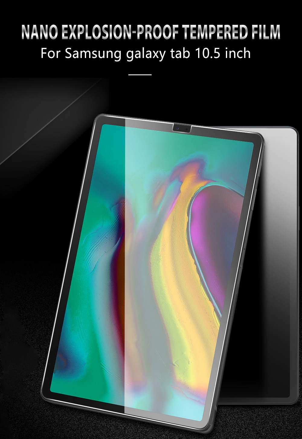 Protector de pantalla de vidrio templado para móvil, Protector de pantalla de vidrio templado para Samsung Galaxy TAB S6 10,5 S4 S5E T720 T860 T835 T590, 2 uds.