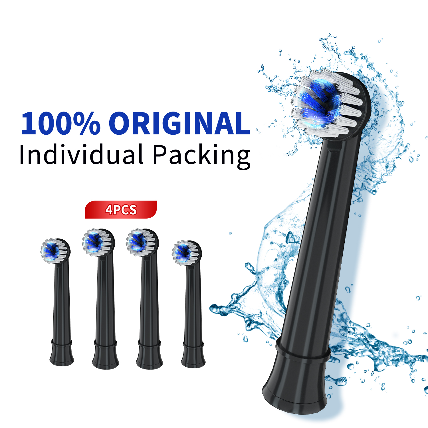 4PCS A2729 Replaceable brush head for Mornwell T37 Toothbrush