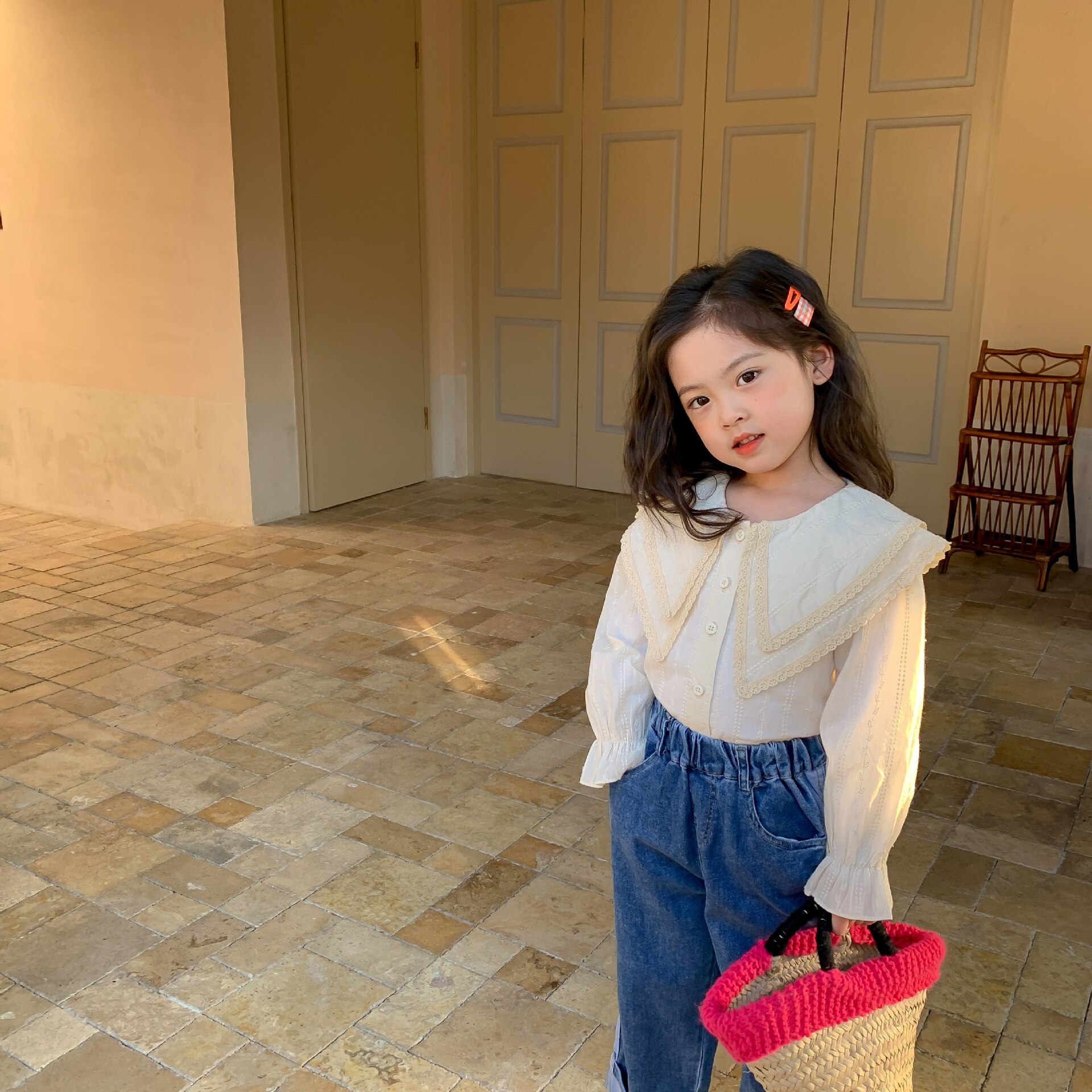 2022 frühjahr Neue Mädchen Langarm Blosues freundl... – Grandado