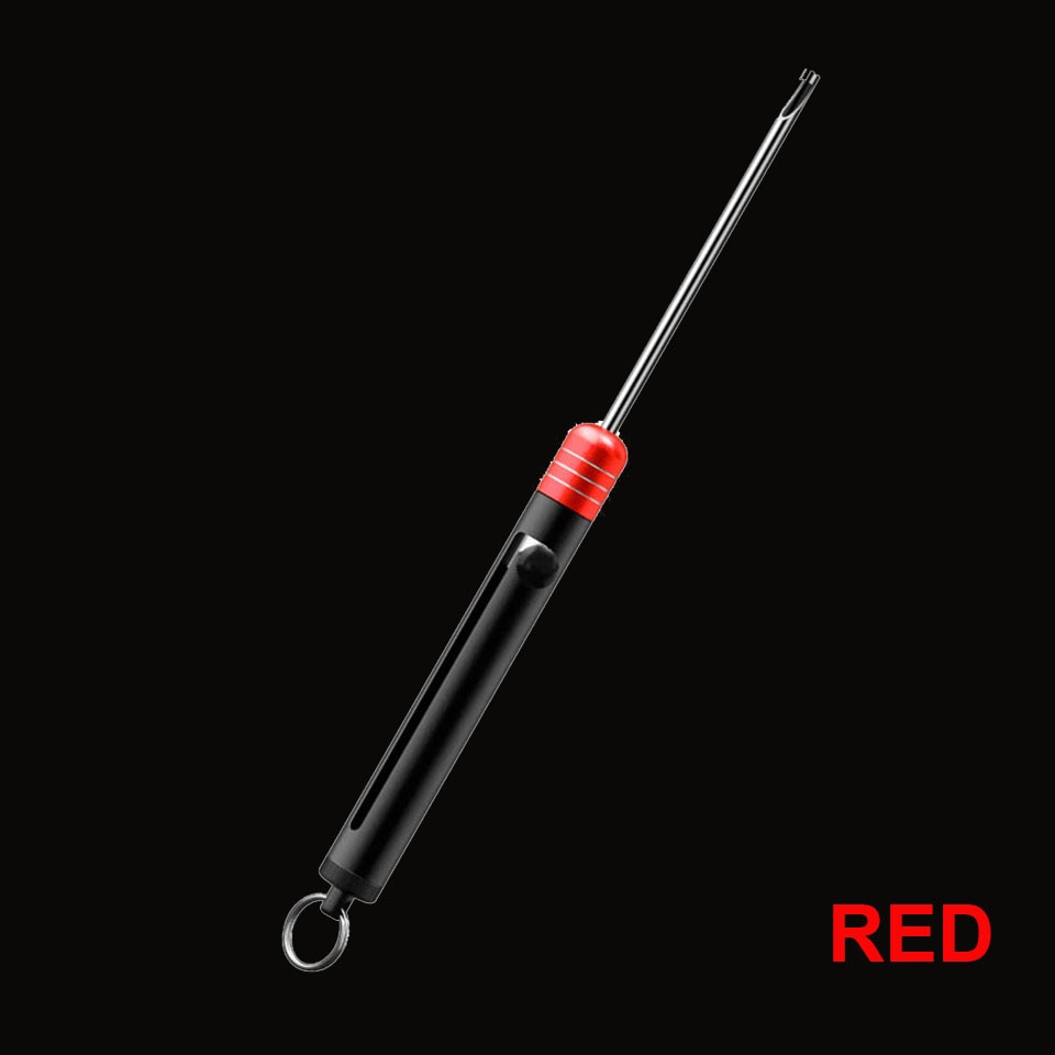 WALK FISH Fishing Hook Remover Stainless Steel Safety Decoupler Extractor Fishhook Disgorger with Aluminum Handle Fishing Tackle