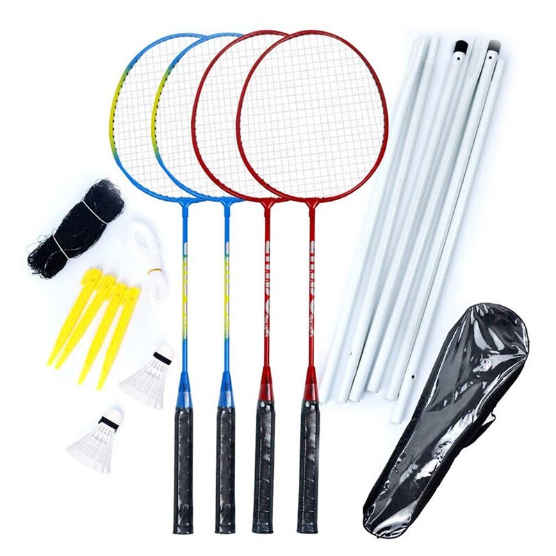 19Pcs Badminton Racket Set Tennis Game Playing Out... – Grandado