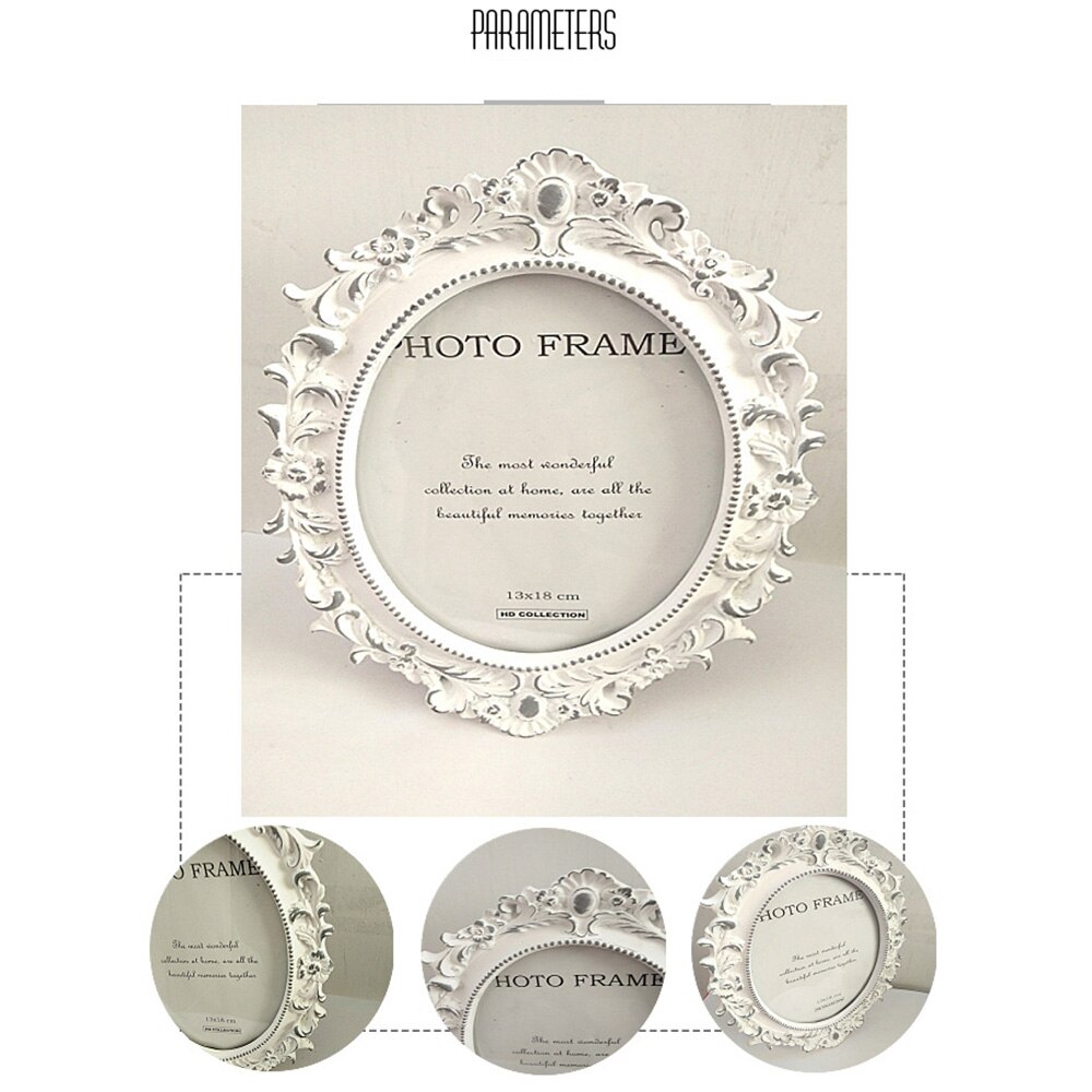 Resin Crafts Rose Flower Photo Frames European Nordic Ornaments Phase Frame Home Decoration