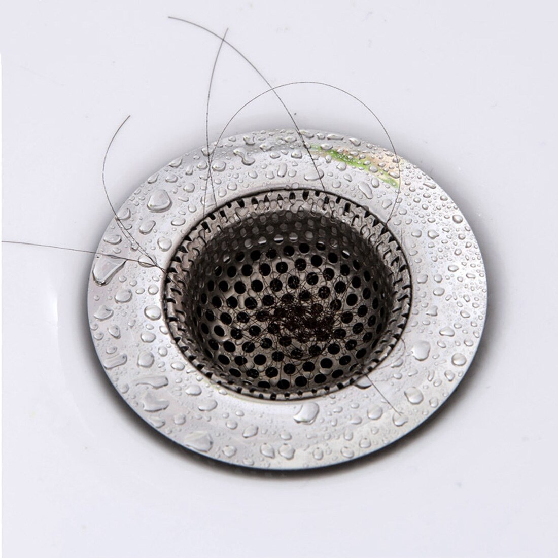 Rvs Spoelbak Filter Gootsteen Zeef Hair Stopper Catcher Filter Badkamer Douche Afvoerputje Cover Zeef Drain