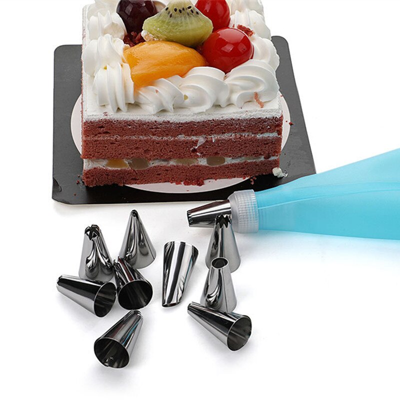 8/14/26 sztuk silikonowa torba cukiernicza akcesoria kuchenne narzędzia DIY wielokrotnego użytku ciasto domu gadżet narzędzia robić pieczenia na ciasto dekorowanie dyszy