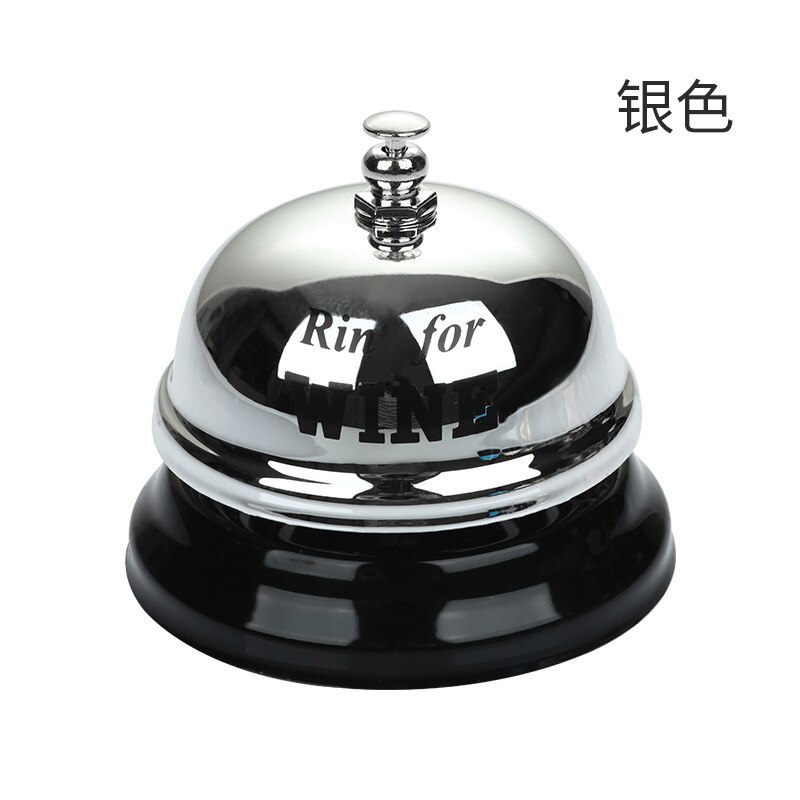 1pc Small Bell Bar Counter Silver Bell Desk Kitchen Counter Restaurant Pass Kitchen Bell Ring Service Reception Hotel Dish: Sliver