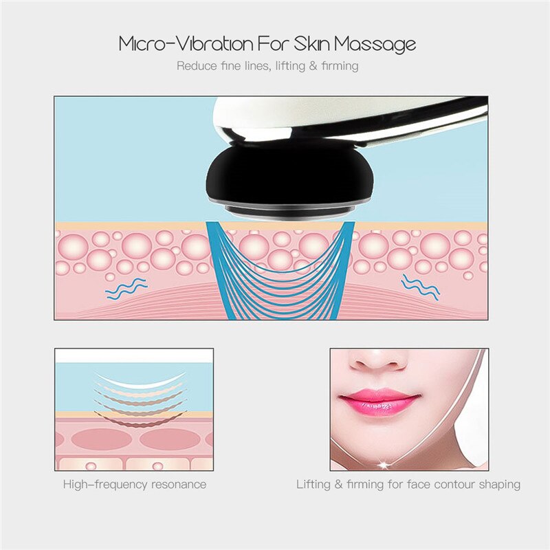4 In 1 Ultrasonic Cavitation Machine EMS Galvanic LED Ultrasound Slimming Body Face Lift Tools Infrared Therapy Beauty Apparatus