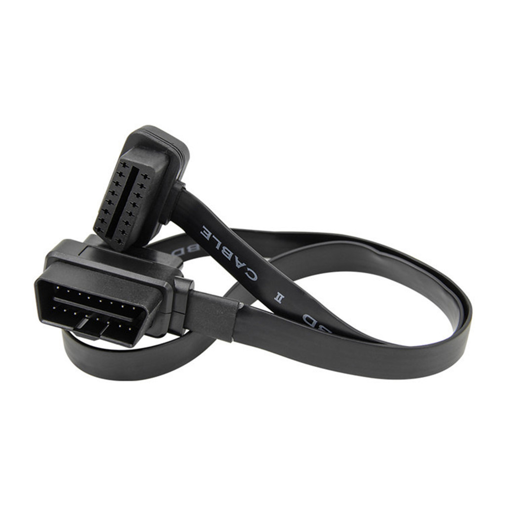 Convertor Adapter Cable Diagnostic OBD2 Extension Cable 2 In 1 70CM 16Pin Female To Male/Female Extension Connector