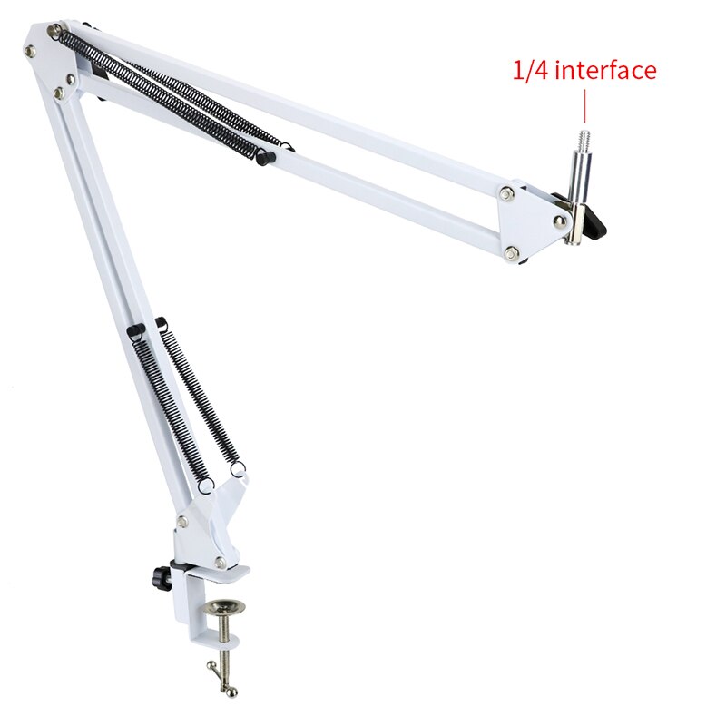 Camera Webcam Statief Tafel Stand Set Fotografie Verstelbare Met 1/4 Draad Lange Arm Boom Holder Ondersteuning Voor Led Ring Licht: Default Title