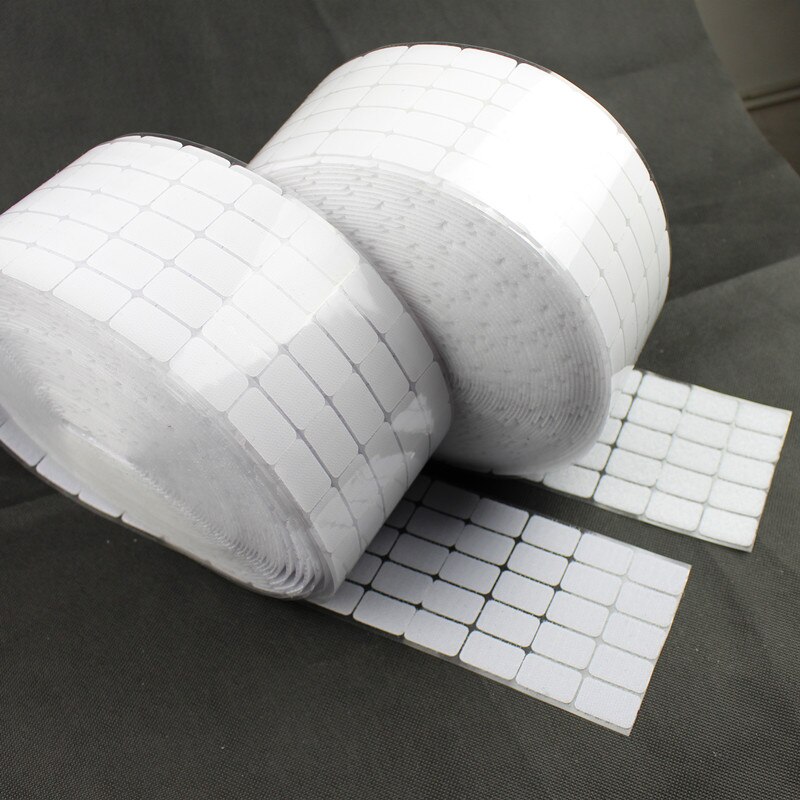 50 Pairs 20*30mm Lijm Sluiting Tape Nylon Polyester Klittenband Rechthoeken Magic Sticker Tape Sterke Zelf plakband