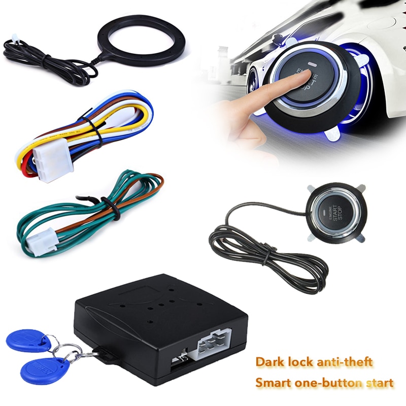 Easyguard EC002-V-Ns Allarme Auto PKE – Telecomando Avviamento, Pulsante Start/Stop, Ingresso Touch Password