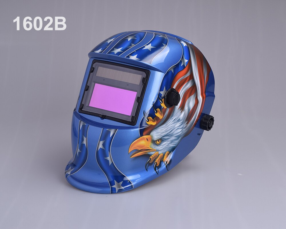 Auto Verdunkelung Einstellbare Palette MIG MMA Elektrische Schweißen Maske Helm Schweißen Objektiv für Schweißen Maschine: 1602B
