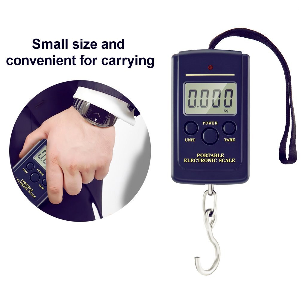 Portable Mini Hand Held digital Hanging Scale for suitcase Travel bag Electronic Weighting Luggage Scale fish Hook Balance