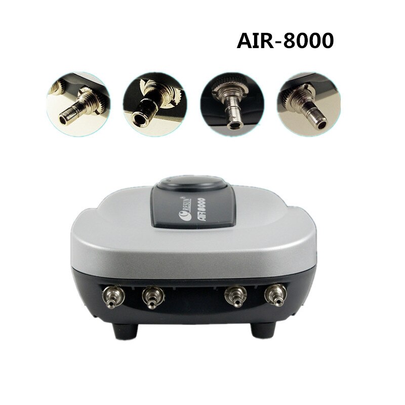 Aquarium Mini Air Compressor Fish Tank Silent Air Pump Oxygen Maker Pump Aerator Aquarium Accessories Used With Air Stone Valve