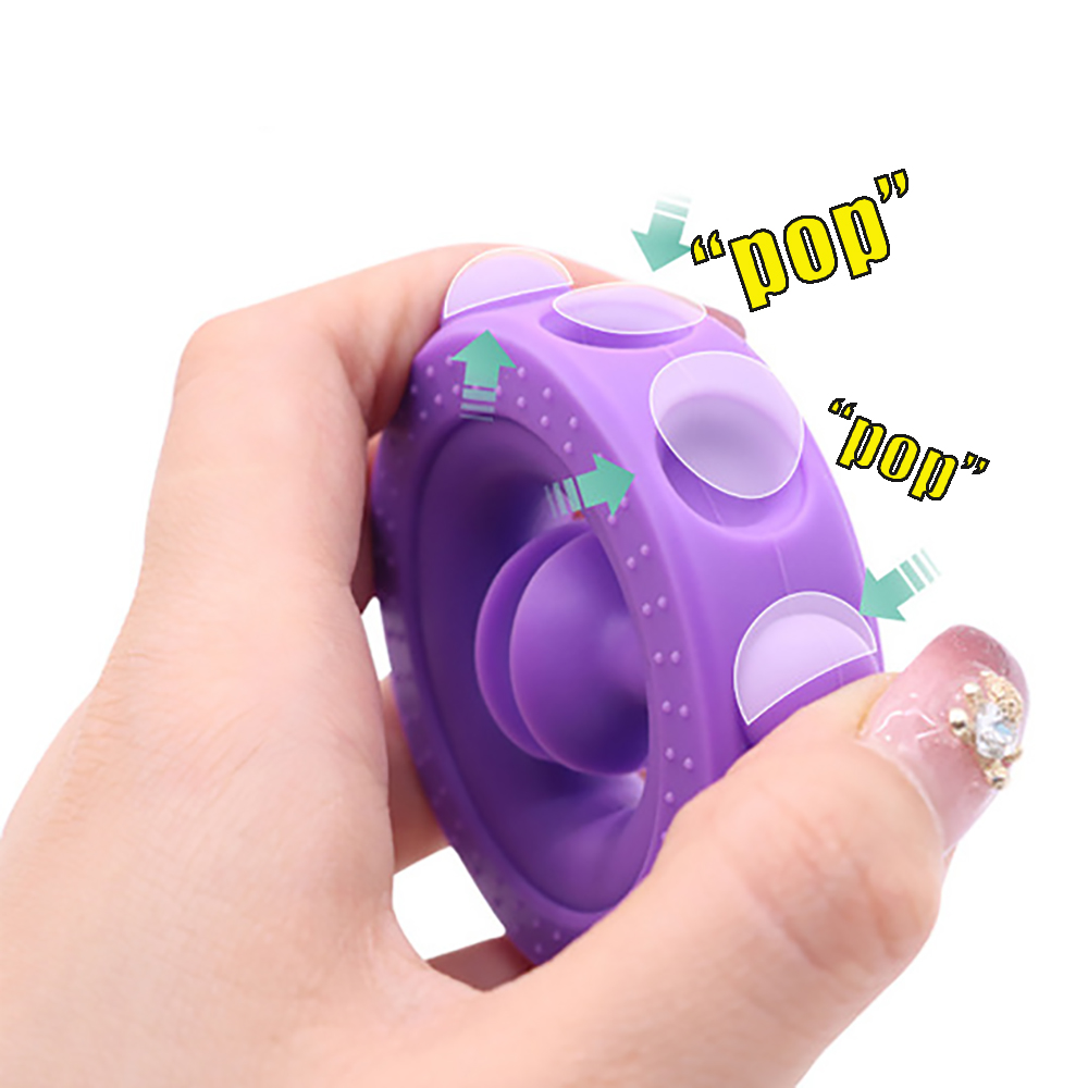 Grijper Anti Stress Vinger Hand Grip Relief Stress Fidget Speelgoed Volwassen Kind Eenvoudige Kuiltje Stress Siliconen Speelgoed Decompressie