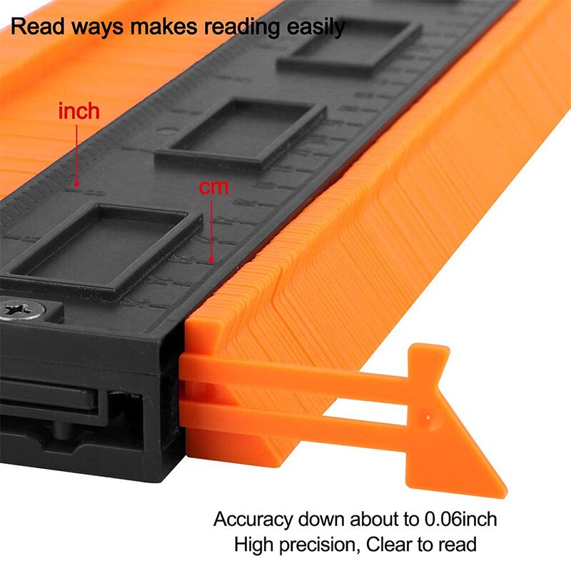 3 Pcs Contour Gauge Duplicator, Outline Gauge Profile Multi-Functional Shaping Measure Ruler (10 Inch x 5 Inch)