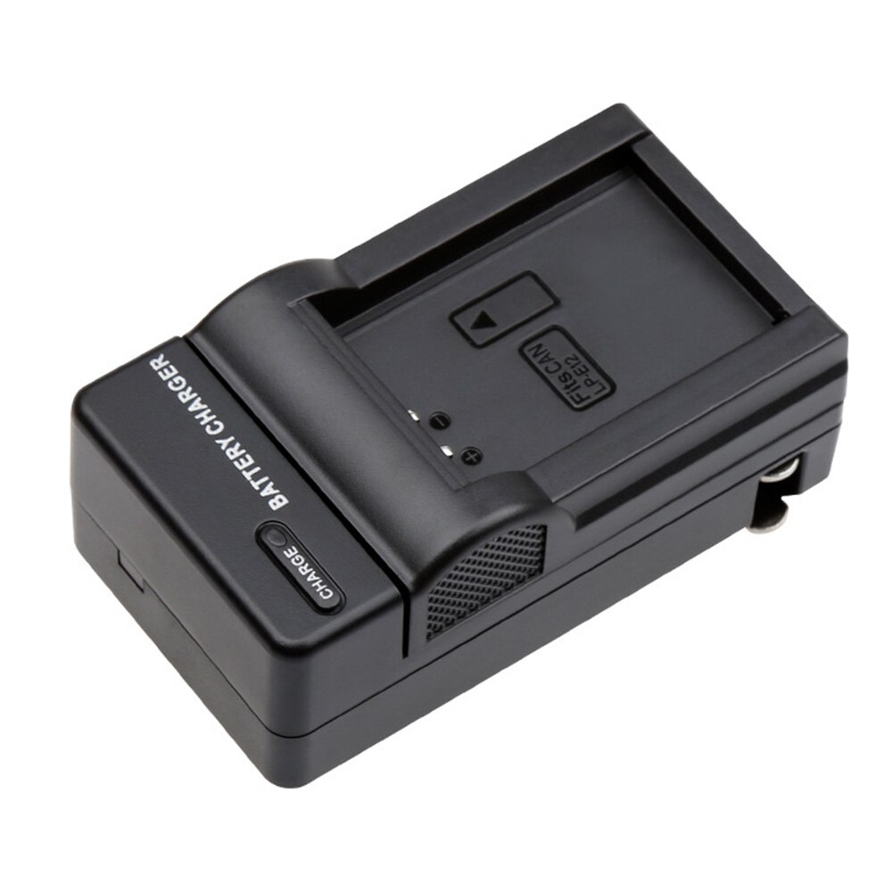 Vervanging Veilig Duurzaam Digitale Reizen Outdoor Draagbare Batterij Oplader Zwart Indoor Ons Plug Abs Voor Canon LP-E12 Camera