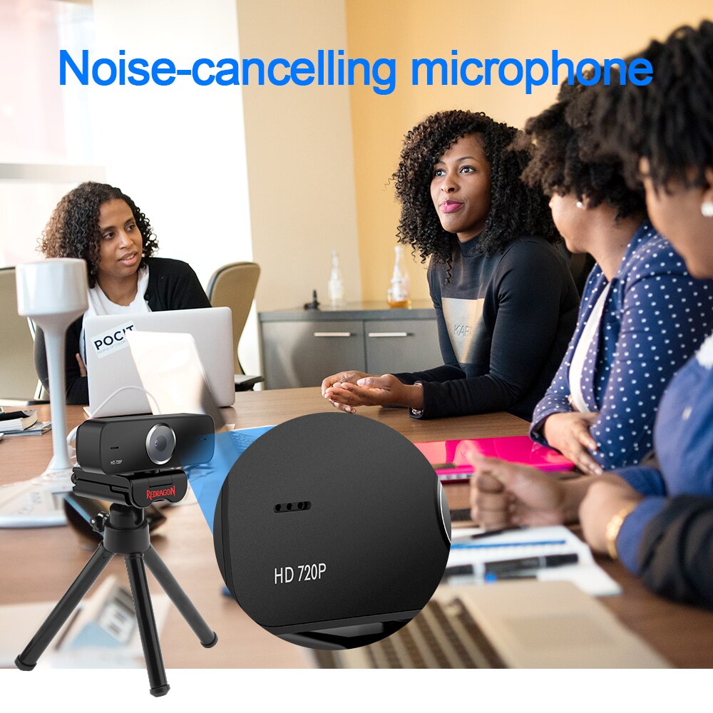 REDRAGON GW600 Fobos USB HD Webcam microfono incorporato Smart 1280X720P 30fps Web Cam Camera per laptop Desktop gioco per PC