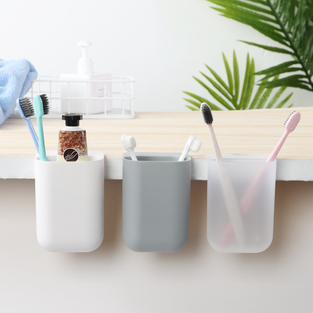 Estuche de lápices colgante , organizador de escritorio, soportes de bolígrafos, Pegatina autoadhesiva sin huellas, caja de almacenamiento para el hogar, oficina y escuela, 3 uds.