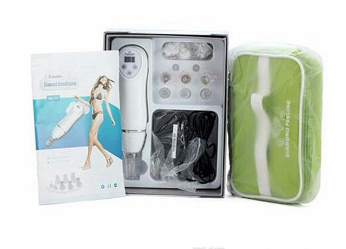 Mikrodermabrasion Diamant Mitesser Entfernung Peeling Schönheit Maschine Haut Schälen Diamant Dermabrasion Poren Reinigung: AU Stecker mit Kasten