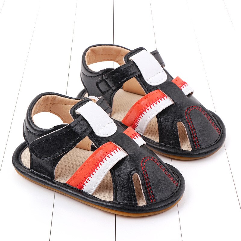 Boys Sandals Soft Leather Closed-Toe Toddler Baby Summer Shoes Boys and Girls Children Beach Shoes Sport Kids Sandals
