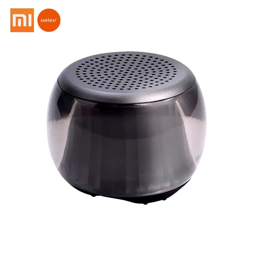 Xiaomi Velev TWS Lighting Bluetooth Speaker Interconnected Stereo BT5.0 LED Rhythm Lighting Music Player Sound Amplifier Speaker: Only One Black