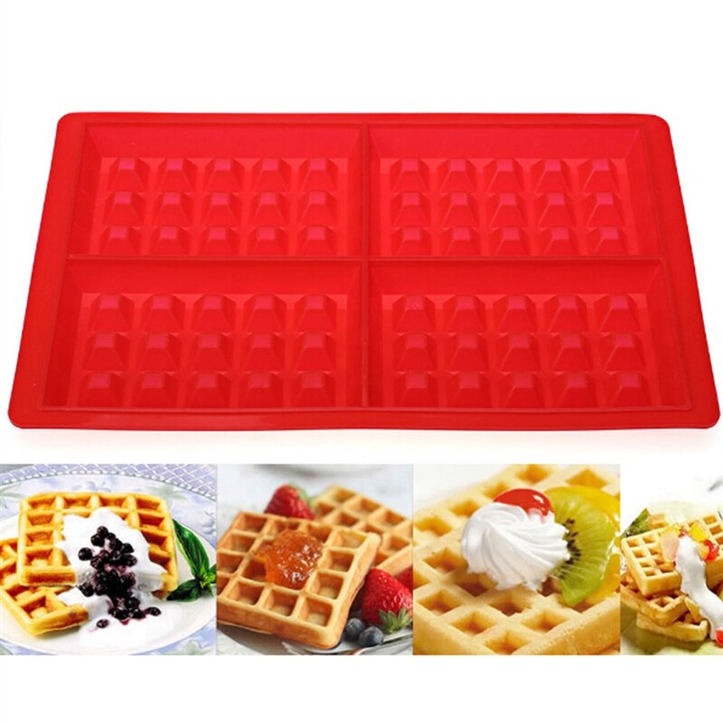 Siliconen Bakvorm Wafel Mold Bakplaat Diy Module Keuken Koken Cake Maken Tool Chocolate Mold Lade