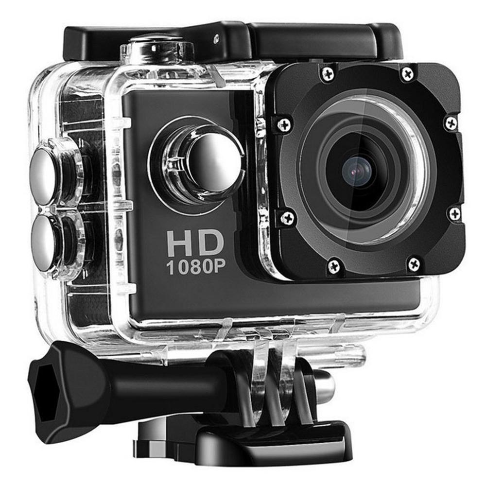 Wifi Camera Plastic 30M Waterdicht Go Duiken Pro Sport Mini Dv 1080P Video Camera Fietshelm Auto Cam dvr: black