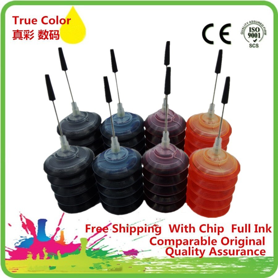 Top refill dye ciss inktkit fotoprint  t1901 t1911 t1912 t1913 t1914 dye inkt voor epson  me401 me301 me303 printers: 30ml 2- set