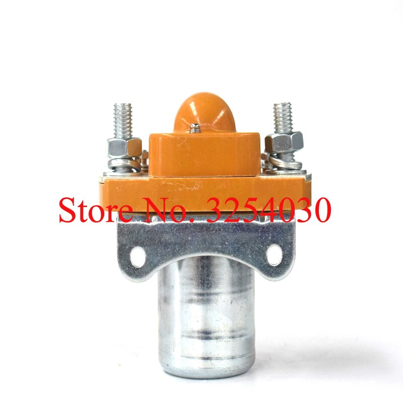 Ingewikkelde Chinese Oranje 72 V 400A Dc-relais ZJ400D voor Elektrische Touringcar of Sightseeing Auto Elektrische Pallet Vrachtwagens