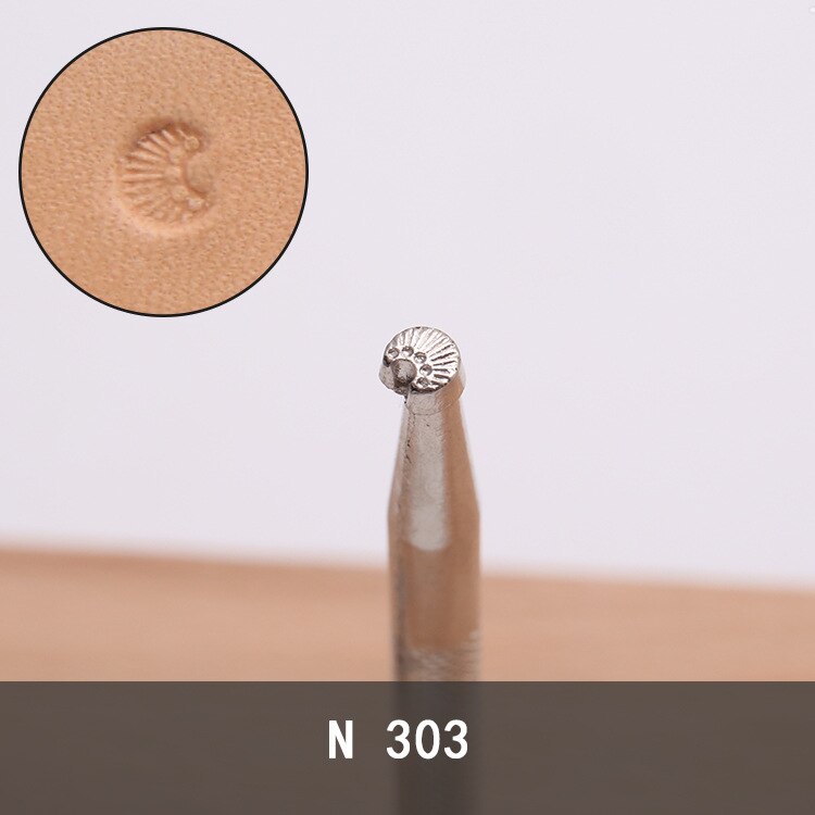 DIY Leather Craft Carving Art Leathercraft Leather Stamps Printing Tool,for Wallets Shoes Backpacks Belts Patterns Metal Tools: N303