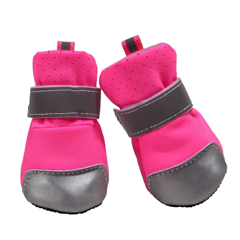 Chaussures réfléchissantes pour chiens et chats, bottes de protection des pattes pour animaux de compagnie, antidérapantes, respirantes et imperméables, 4 tailles: MR / XL