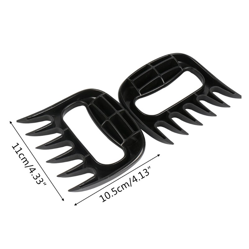 2 Stck Fleisch Schredder Grill Gabel Bär Klaue Fleisch Separator Griff Küche Lebensmittel Gabel Fleisch Schneidemaschine BBQ Grill Fleisch Handler