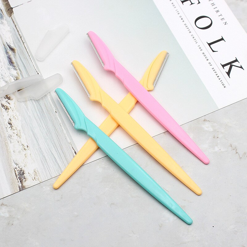 1/3 sztuk małe profesjonalne trymer bezpieczne ostrze kształtowanie nóż brwi ostrza twarzy usuwania włosów skrobak golarka makijaż przybory kosmetyczne