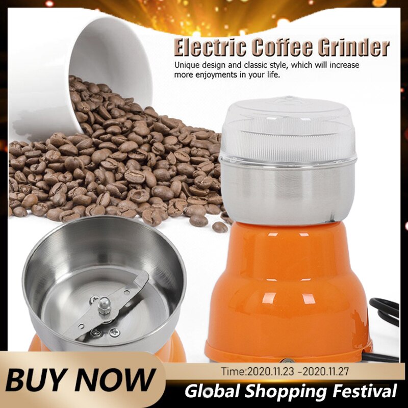 Elektrische Kruiden Koffie Noten Molen Blade Grinder Met Rvs Blades Eu Handmatige Koffiemolens