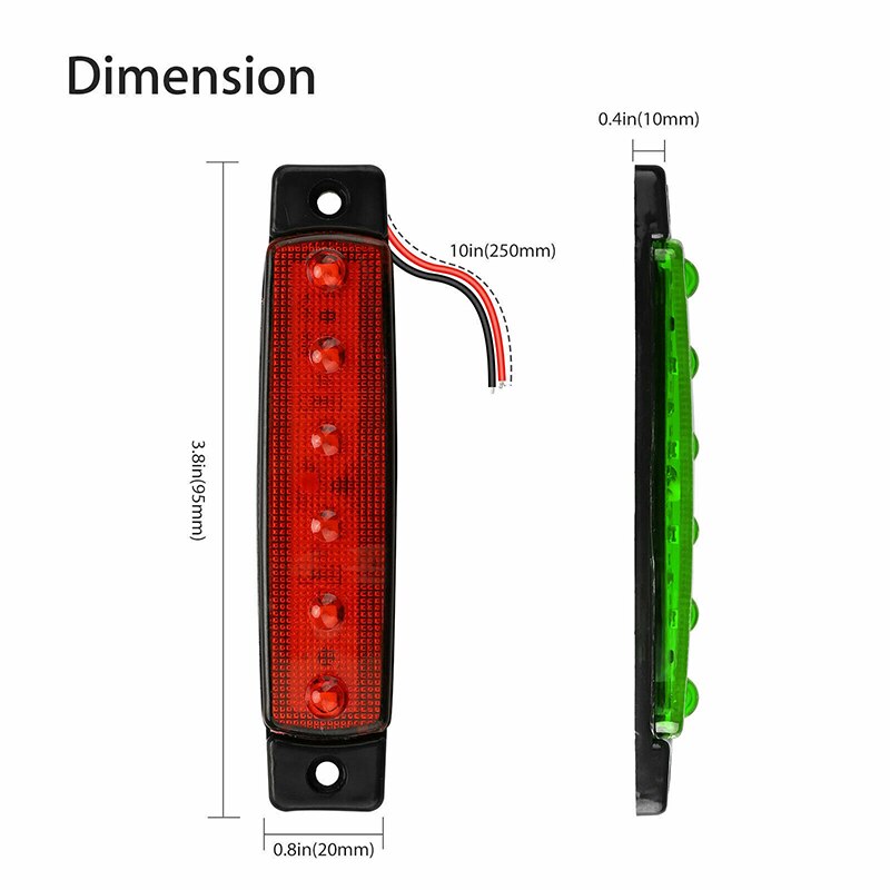 4x dc 12v led -veneen navigointivaloa vihreä punainen perävalo vedenpitävä jahdin signaali perävalot lamppu purjevene ponttonille