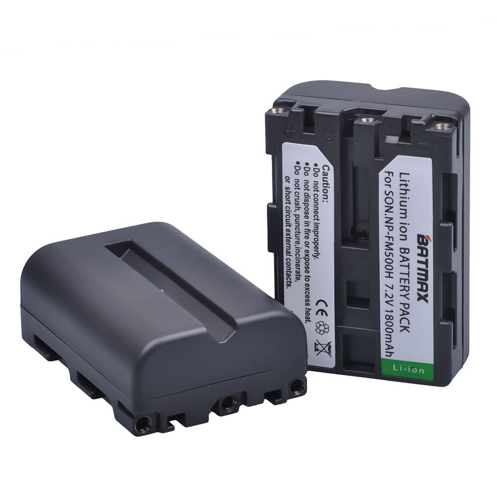 2 uds. NP-FM500H batería NP FM500H para Sony Alpha A58 DSLR-A350A300/A350/A450/A500/A550/A560/A580/A700/A99/A850 SLT-A57(2 unidades)