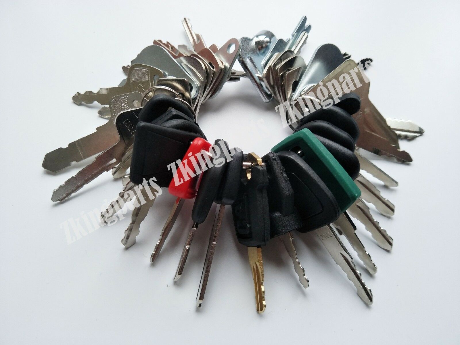 38 Keys - Heavy Construction Equipment Key Set Heavy Duty Ignition Key Set