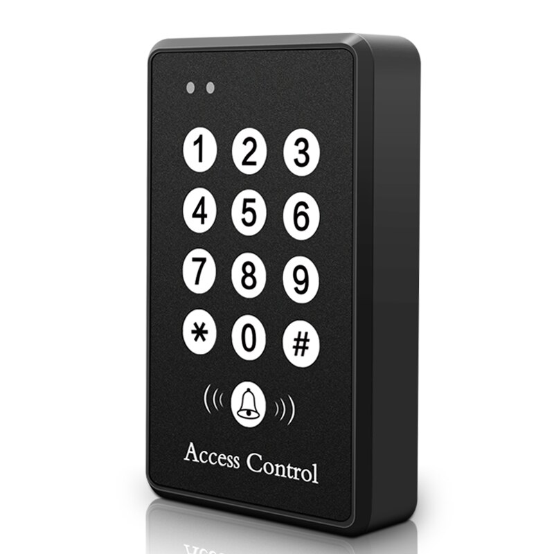 125Khz RFID Access Control System Device Machine Security Proximity Entry Door Lock 1000 User access control keypad: black